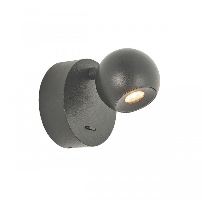 VK/04573/WA/B/W - Απλίκα τοίχου led, μαύρη. 3000K. 6W. 545lm. CRI>80. IP20.