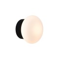 VK/04734/WA/B/W - Μαύρο. 3000K. 5W. 323lm. AC220-240V. 120°. LED Lumileds. Τροφοδοτικό Eaglerise. Φωτιστικό τοίχου. -20°C → 50°C. 50.000hrs. Dim No. CRI>80. Αλουμίνιο  +  PC. IP20 