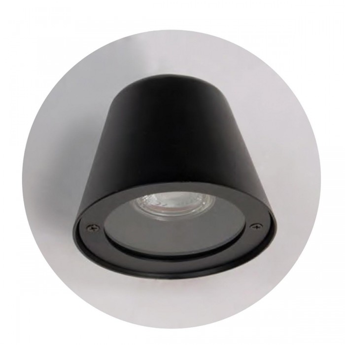 VK/01121/WA/W - Φωτιστικό τοίχου, 220-240V, GU10/PAR16, Max. 12W (LED), IP44, ø11.5x9x14.6cm, λευκό VK/01121/WA/W - Φωτιστικό τοίχου, 220-240V, GU10/PAR16, Max. 12W (LED), IP44, ø11.5x9x14.6cm, λευκό