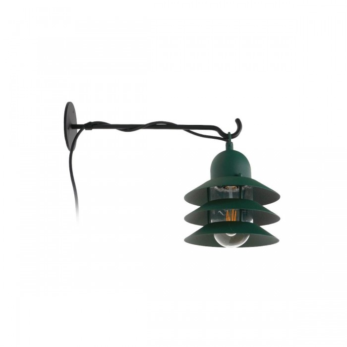 VK/01122/WA/GR - Φωτιστικό τοίχου, πράσινο. E27. Max. 20W. (LED). IP44