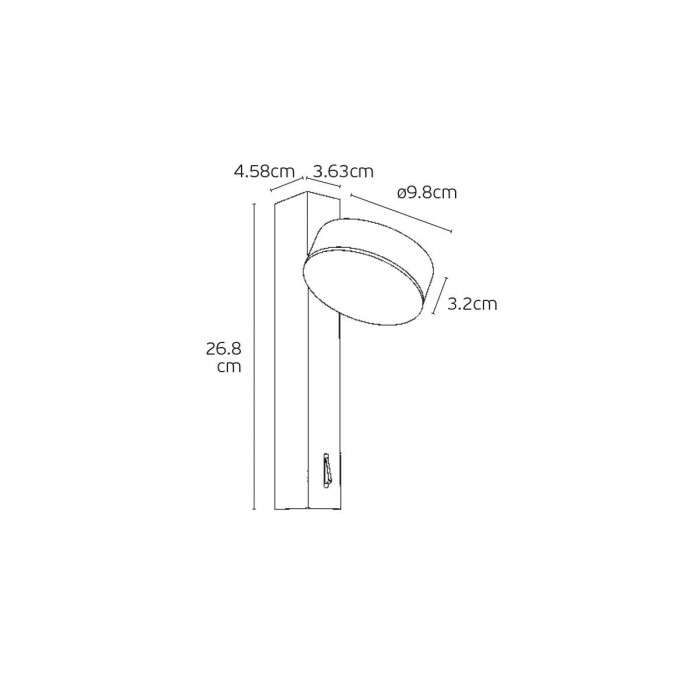 VK/04703/W/W - Λευκό. 3000K. 8W. 560lm. AC220-240V. 100°. LED SANAN. Τροφοδοτικό Eaglerise. Φωτιστικό τοίχου/διαβάσματος. ≤35°C. Χρόνος ζωής 3 έτη. Dim No. Με διακόπτn on/off. CRI>80. Αλουμίνιο + PMMA. IP20 VK/04703/W/W - Λευκό. 3000K. 8W. 560lm. AC220-240V. 100°. LED SANAN. Τροφοδοτικό Eaglerise. Φωτιστικό τοίχου/διαβάσματος. ≤35°C. Χρόνος ζωής 3 έτη. Dim No. Με διακόπτn on/off. CRI>80. Αλουμίνιο + PMMA. IP20
