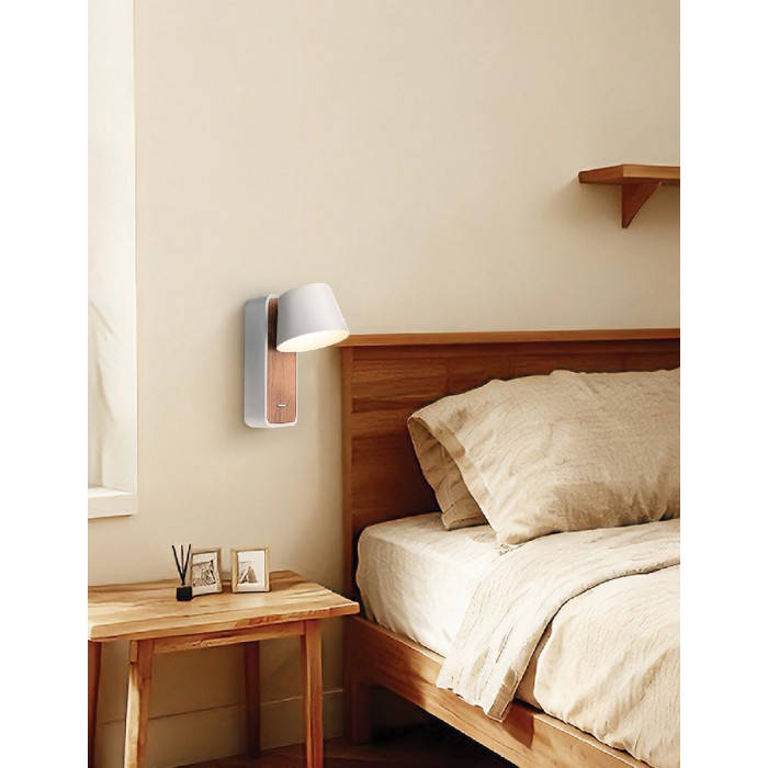VK/04704/DW-B/W - Μαύρο + ξύλο. 3000K. 6W. 228lm. AC220-240V. 87°. LED OSRAM. Τροφοδοτικό Eaglerise. Φωτιστικό τοίχου/διαβάσματος. ≤35°C. Χρόνος ζωής 3 έτη. Dim No. Με διακόπτn on/off. CRI>80. Αλουμίνιο. IP20 VK/04704/DW-B/W - Μαύρο + ξύλο. 3000K. 6W. 228lm. AC220-240V. 87°. LED OSRAM. Τροφοδοτικό Eaglerise. Φωτιστικό τοίχου/διαβάσματος. ≤35°C. Χρόνος ζωής 3 έτη. Dim No. Με διακόπτn on/off. CRI>80. Αλουμίνιο. IP20