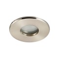 VK/03034/MC - Σποτ στρογγυλό, σταθερό, με γυαλί ματ, GU5.3/PAR16, Max 12W (LED), IP65, ø8.4x4.6cm, νίκελ ματ