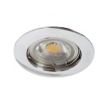  VK/03009G/C - Σποτ στρογγυλό, σταθερό, GU10/PAR16, Max12W (LED), IP20, ø7.7x2.5cm, χρώμιο