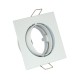  VK/03011G/W - Σποτ τετράγωνο, κινητό, GU10/PAR16, Max12W (LED), IP20, 8.2x8.2x2.1cm, λευκό