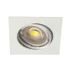  VK/03011G/W - Σποτ τετράγωνο, κινητό, GU10/PAR16, Max12W (LED), IP20, 8.2x8.2x2.1cm, λευκό