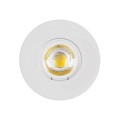 VK/03058/W - Σποτ στρογγυλό, σταθερό, GU5.3/PAR16, Max 12W (LED), IP65, ø8.5x3.7cm, λευκό