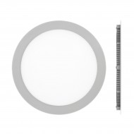 VK/04017/G/C - Χωνευτό φωτιστικό led panel, 24W, 4000K, 1.920lm, 115°, IP20, ø24x1.5cm, γκρι VK/04017/G/C - Χωνευτό φωτιστικό led panel, 24W, 4000K, 1.920lm, 115°, IP20, ø24x1.5cm, γκρι