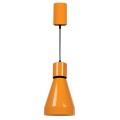 VK/04016/OR/C - Φωτιστικό LED κρεμαστό καμπάνα, 110-240V, 18W, 4000K, 1.400lm, CRI>80, IP20, ø17x31.5x144cm, πορτοκαλί
