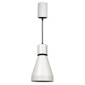 VK/04016/W/C - Φωτιστικό LED κρεμαστό καμπάνα, 110-240V, 18W, 4000K, 1.400lm, CRI>80, IP20, ø17x31.5x144cm, λευκό