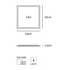 VK/04018/G/D - Χωνευτό φωτιστικό led panel, 24W, 6000K, 1.920lm, 115°, IP20, 24x24x1.5cm, γκρι VK/04018/G/D - Χωνευτό φωτιστικό led panel, 24W, 6000K, 1.920lm, 115°, IP20, 24x24x1.5cm, γκρι