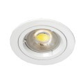  VK/03010G/W - Σποτ στρογγυλό, σταθερό, GU10/PAR16, Max12W (LED), IP20, ø7.8x2.3cm, λευκό