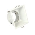  VK/03013G/W - Σποτ τετράγωνο, σταθερό, GU10/PAR16, Max12W (LED), IP20, 8.8x8.8x6.5cm, λευκό