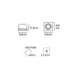 VK/03013G/W - Σποτ τετράγωνο, σταθερό, GU10/PAR16, Max12W (LED), IP20, 8.8x8.8x6.5cm, λευκό VK/03013G/W - Σποτ τετράγωνο, σταθερό, GU10/PAR16, Max12W (LED), IP20, 8.8x8.8x6.5cm, λευκό