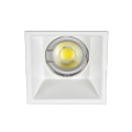  VK/03013G/W - Σποτ τετράγωνο, σταθερό, GU10/PAR16, Max12W (LED), IP20, 8.8x8.8x6.5cm, λευκό