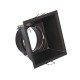 VK/03013G/B - Σποτ τετράγωνο, σταθερό, GU10/PAR16, Max12W (LED), IP20, 8.8x8.8x6.5cm, μαύρο