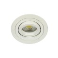  VK/03015G/W - Σποτ στρογγυλό, κινητό, GU10/PAR16, Max12W (LED), IP20, ø9.15x2.8cm, λευκό 