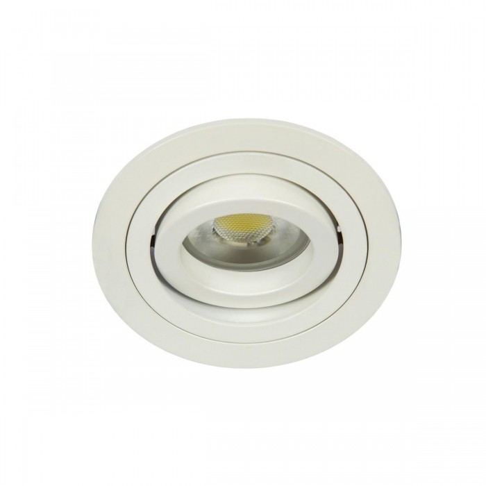  VK/03015G/W - Σποτ στρογγυλό, κινητό, GU10/PAR16, Max12W (LED), IP20, ø9.15x2.8cm, λευκό 