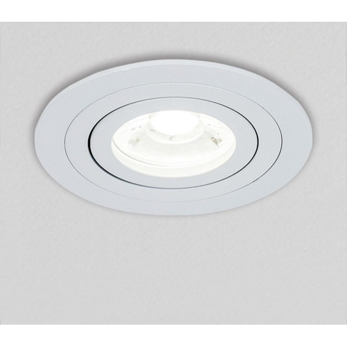  VK/03015G/W - Σποτ στρογγυλό, κινητό, GU10/PAR16, Max12W (LED), IP20, ø9.15x2.8cm, λευκό 