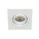  VK/03014G/W -<p>Σποτ τετράγωνο, κινητό, GU10/PAR16, Max12W (LED), IP20, 9.3x9.3x2.8cm, λευκό</p>