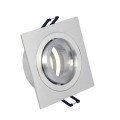  VK/03014G/AL - Σποτ τετράγωνο, κινητό, GU10/PAR16, Max12W (LED), IP20, 9.3x9.3x2.8cm, αλουμίνιο