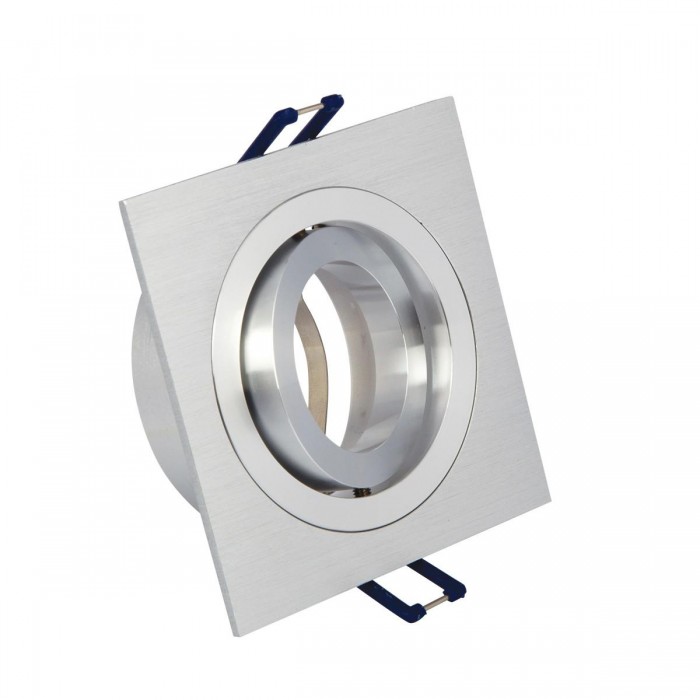  VK/03014G/AL -<p>Σποτ τετράγωνο, κινητό, GU10/PAR16, Max12W (LED), IP20, 9.3x9.3x2.8cm, αλουμίνιο</p>