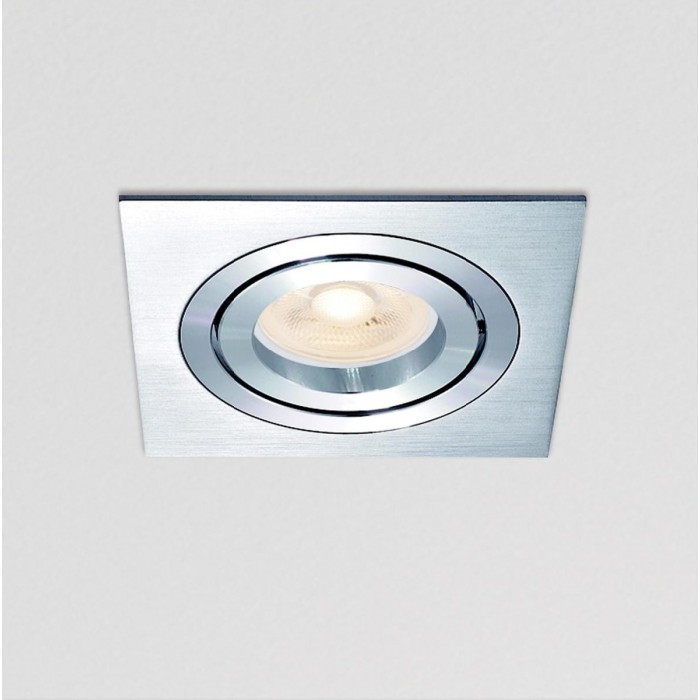  VK/03014G/AL -<p>Σποτ τετράγωνο, κινητό, GU10/PAR16, Max12W (LED), IP20, 9.3x9.3x2.8cm, αλουμίνιο</p>