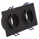 VK/03014G/2/B - Σποτ ορθογώνιο, κινητό, 2xGU10/PAR16, Max 2x12W (LED), IP20, 17.6x9.3x2.8cm, μαύρο VK/03014G/2/B - Σποτ ορθογώνιο, κινητό, 2xGU10/PAR16, Max 2x12W (LED), IP20, 17.6x9.3x2.8cm, μαύρο