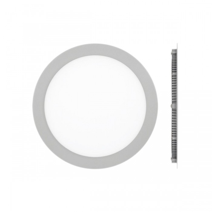 VK/04050/G/C - Χωνευτό φωτιστικό led panel, 18W, 4000K, 1.440lm, 115°, IP20, ø22.5x1.5cm, γκρι VK/04050/G/C - Χωνευτό φωτιστικό led panel, 18W, 4000K, 1.440lm, 115°, IP20, ø22.5x1.5cm, γκρι