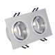 VK/03014G/2/AL - Σποτ ορθογώνιο, κινητό, 2xGU10/PAR16, Max 2x12W (LED), IP20, 17.6x9.3x2.8cm, αλουμίνιο VK/03014G/2/AL - Σποτ ορθογώνιο, κινητό, 2xGU10/PAR16, Max 2x12W (LED), IP20, 17.6x9.3x2.8cm, αλουμίνιο