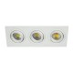VK/03014G/3/W - Σποτ ορθογώνιο, κινητό, 3xGU10/PAR16, Max 3x12W (LED), IP20, 25.5x9.3x2.8cm, λευκό VK/03014G/3/W - Σποτ ορθογώνιο, κινητό, 3xGU10/PAR16, Max 3x12W (LED), IP20, 25.5x9.3x2.8cm, λευκό
