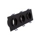 VK/03014G/3/B - Σποτ ορθογώνιο, κινητό, 3xGU10/PAR16, Max 3x12W (LED), IP20, 25.5x9.3x2.8cm, μαύρο VK/03014G/3/B - Σποτ ορθογώνιο, κινητό, 3xGU10/PAR16, Max 3x12W (LED), IP20, 25.5x9.3x2.8cm, μαύρο