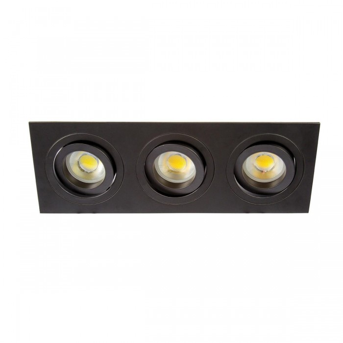 VK/03014G/3/B - Σποτ ορθογώνιο, κινητό, 3xGU10/PAR16, Max 3x12W (LED), IP20, 25.5x9.3x2.8cm, μαύρο VK/03014G/3/B - Σποτ ορθογώνιο, κινητό, 3xGU10/PAR16, Max 3x12W (LED), IP20, 25.5x9.3x2.8cm, μαύρο