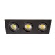 VK/03014G/3/B - Σποτ ορθογώνιο, κινητό, 3xGU10/PAR16, Max 3x12W (LED), IP20, 25.5x9.3x2.8cm, μαύρο VK/03014G/3/B - Σποτ ορθογώνιο, κινητό, 3xGU10/PAR16, Max 3x12W (LED), IP20, 25.5x9.3x2.8cm, μαύρο