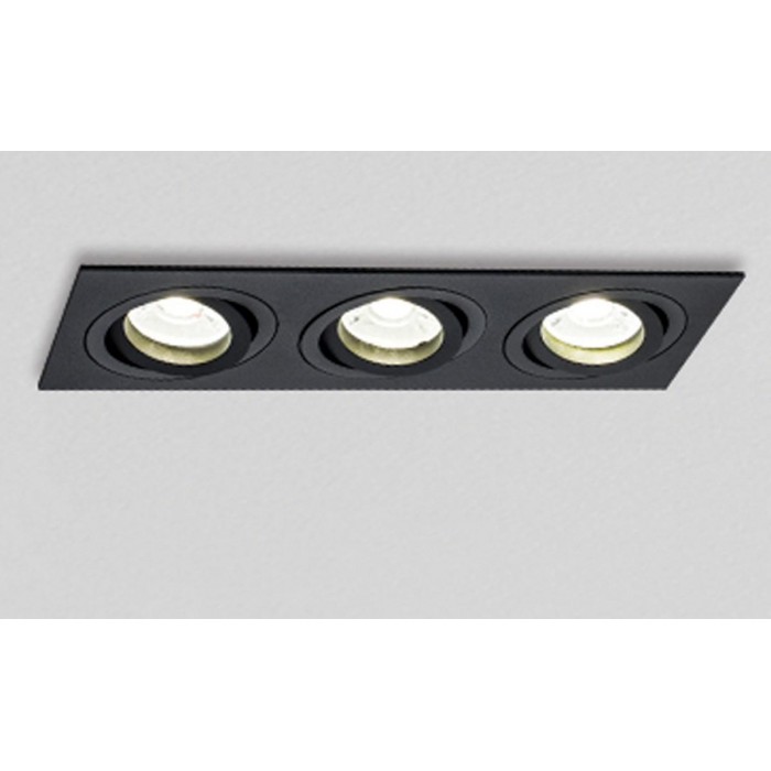VK/03014G/3/B - Σποτ ορθογώνιο, κινητό, 3xGU10/PAR16, Max 3x12W (LED), IP20, 25.5x9.3x2.8cm, μαύρο VK/03014G/3/B - Σποτ ορθογώνιο, κινητό, 3xGU10/PAR16, Max 3x12W (LED), IP20, 25.5x9.3x2.8cm, μαύρο