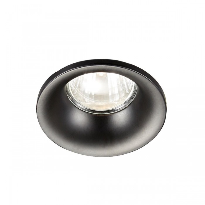  VK/03065G/B - Σποτ στρογγυλό, σταθερό, GU10/PAR16, Max12W (LED), IP20, ø8.5x3cm, μαύρο