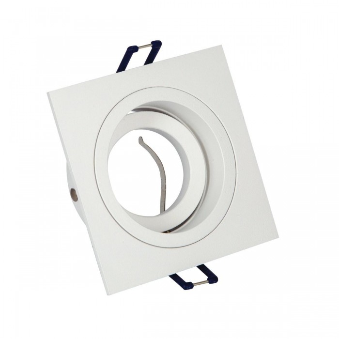 VK/03114G/W - Σποτ τετράγωνο, κινητό, GU10/PAR16, Max12W (LED), IP20, 9.2x9.2x3.1cm, λευκό VK/03114G/W - Σποτ τετράγωνο, κινητό, GU10/PAR16, Max12W (LED), IP20, 9.2x9.2x3.1cm, λευκό