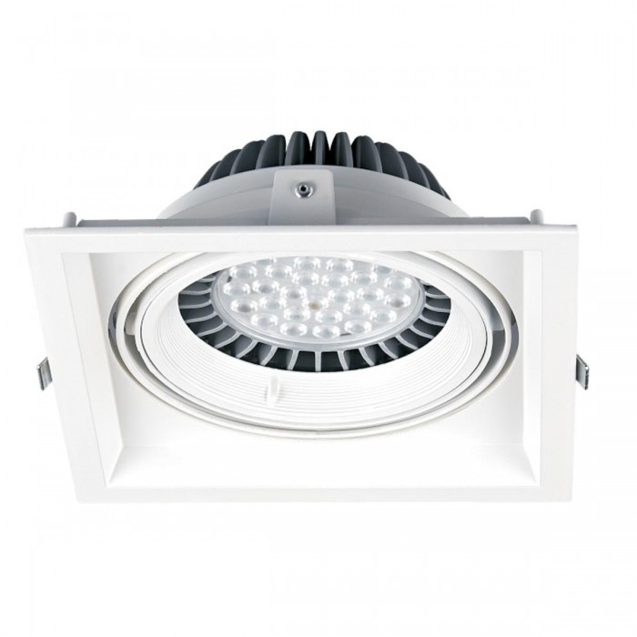 VK/03116/W - Σποτ τετράγωνο, κινητό, ES111/R111, GU10/G53, Max 20W (LED), IP20, 17.5x17.5x4.5cm, λευκό VK/03116/W - Σποτ τετράγωνο, κινητό, ES111/R111, GU10/G53, Max 20W (LED), IP20, 17.5x17.5x4.5cm, λευκό