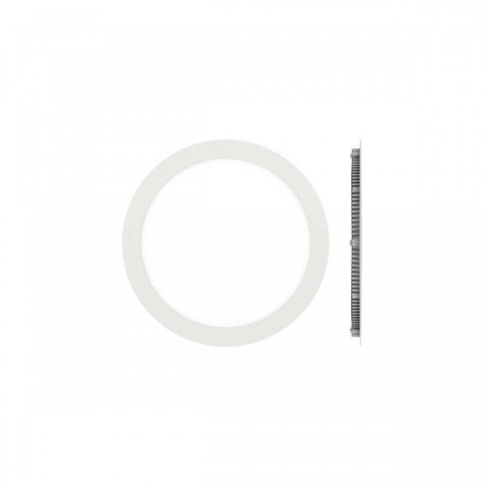 VK/04074/W/D - Χωνευτό φωτιστικό led panel, 12W, 6000K, 840lm, 115°, IP20, ø17x1.5cm, λευκό VK/04074/W/D - Χωνευτό φωτιστικό led panel, 12W, 6000K, 840lm, 115°, IP20, ø17x1.5cm, λευκό