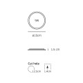 VK/04048/W/CCT - Λευκό. Slim Panel CCT Led. 3000K-4000K-6000K 540lm 9W 110° CRI>80. AC Driver 220-240V (included). LED SMD 2835. 50.000hrs. <45°C. ø15x1.5cm, Αλουμίνιο, πλαστικό. IP20 VK/04048/W/CCT - Λευκό. Slim Panel CCT Led. 3000K-4000K-6000K 540lm 9W 110° CRI>80. AC Driver 220-240V (included). LED SMD 2835. 50.000hrs. <45°C. ø15x1.5cm, Αλουμίνιο, πλαστικό. IP20
