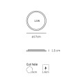 VK/04074/W/CCT - Λευκό. Slim Panel CCT Led. 3000K-4000K-6000K 960lm 12W 120° CRI>80. AC Driver 220-240V (included). LED SMD 2835. 50.000hrs. <45°C. ø17x1.5cm, Αλουμίνιο, πλαστικό. IP20 VK/04074/W/CCT - Λευκό. Slim Panel CCT Led. 3000K-4000K-6000K 960lm 12W 120° CRI>80. AC Driver 220-240V (included). LED SMD 2835. 50.000hrs. <45°C. ø17x1.5cm, Αλουμίνιο, πλαστικό. IP20