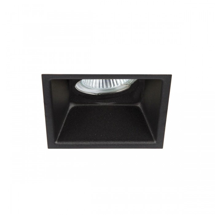 VK/03192G/B - Σποτ τετράγωνο, κινητό, GU10/PAR16, Max12W (LED), IP20, 8.8x8.8x6cm, μαύρο