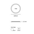 VK/04049/W/CCT - Λευκό. Slim Panel CCT Led. 3000K-4000K-6000K 1.200lm 15W 120° CRI>80. AC Driver 220-240V (included). LED SMD 2835. 50.000hrs. <45°C. ø20x1.5cm, Αλουμίνιο, πλαστικό. IP20 VK/04049/W/CCT - Λευκό. Slim Panel CCT Led. 3000K-4000K-6000K 1.200lm 15W 120° CRI>80. AC Driver 220-240V (included). LED SMD 2835. 50.000hrs. <45°C. ø20x1.5cm, Αλουμίνιο, πλαστικό. IP20