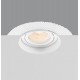  VK/03193G/W - Σποτ στρογγυλό, κινητό, trimless, GU10/PAR16, Max12W (LED), IP20, ø12.5x4cm, λευκό 