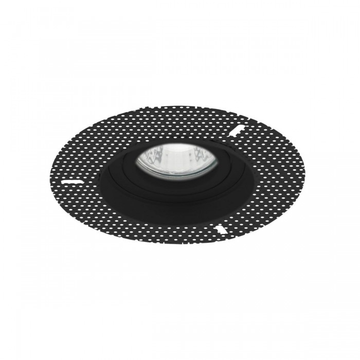 VK/03193G/B - Σποτ στρογγυλό, κινητό, trimless, GU10/PAR16, Max12W (LED), IP20, ø12.5x4cm, μαύρο VK/03193G/B - Σποτ στρογγυλό, κινητό, trimless, GU10/PAR16, Max12W (LED), IP20, ø12.5x4cm, μαύρο