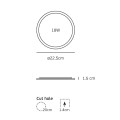 VK/04050/G/CCT - Γκρι. Slim Panel CCT Led. 3000K-4000K-6000K 1.440lm 18W 120° CRI>80. AC Driver 220-240V (included). LED SMD 2835. 50.000hrs. <45°C. ø22.5x1.5cm, Αλουμίνιο, πλαστικό. IP20 VK/04050/G/CCT - Γκρι. Slim Panel CCT Led. 3000K-4000K-6000K 1.440lm 18W 120° CRI>80. AC Driver 220-240V (included). LED SMD 2835. 50.000hrs. <45°C. ø22.5x1.5cm, Αλουμίνιο, πλαστικό. IP20
