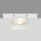 VK/03194G/W - Σποτ τετράγωνο, κινητό, trimless, GU10/PAR16, Max12W (LED), IP20, 12.5x12.5x4cm, λευκό VK/03194G/W - Σποτ τετράγωνο, κινητό, trimless, GU10/PAR16, Max12W (LED), IP20, 12.5x12.5x4cm, λευκό