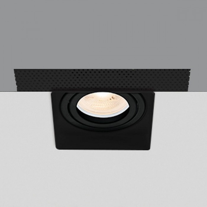 VK/03194G/B - Σποτ τετράγωνο, κινητό, trimless, GU10/PAR16, Max12W (LED), IP20, 12.5x12.5x4cm, μαύρο VK/03194G/B - Σποτ τετράγωνο, κινητό, trimless, GU10/PAR16, Max12W (LED), IP20, 12.5x12.5x4cm, μαύρο