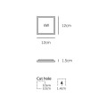 VK/04076/W/CCT - Λευκό. Slim Panel CCT Led. 3000K-4000K-6000K 360lm 6W 120° CRI>80. AC Driver 220-240V (included). LED SMD 2835. 50.000hrs. <45°C. 12x12cm. Αλουμίνιο,πλαστικό. IP20 VK/04076/W/CCT - Λευκό. Slim Panel CCT Led. 3000K-4000K-6000K 360lm 6W 120° CRI>80. AC Driver 220-240V (included). LED SMD 2835. 50.000hrs. <45°C. 12x12cm. Αλουμίνιο,πλαστικό. IP20