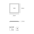 VK/04079/W/CCT - Λευκό. Slim Panel CCT Led. 3000K-4000K-6000K 1.200lm 15W 120° CRI>80. AC Driver 220-240V (included). LED SMD 2835. 50.000hrs. <45°C. 19x19cm. Αλουμίνιο,πλαστικό. IP20 VK/04079/W/CCT - Λευκό. Slim Panel CCT Led. 3000K-4000K-6000K 1.200lm 15W 120° CRI>80. AC Driver 220-240V (included). LED SMD 2835. 50.000hrs. <45°C. 19x19cm. Αλουμίνιο,πλαστικό. IP20